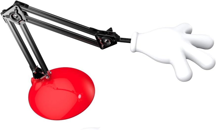 Uniware High Quality Hand Shape LED Desk Lamp for Home/Office,Flexible, Elegant, Sturdy (Red)