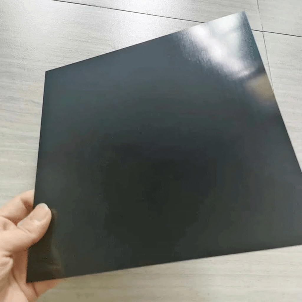 Płyta z włókna szklanego, G10 FR4 Arkusz z włókna szklanego epoksydowego 0,2 mm Czarny Wiele rozmiarów do zdejmowanej platformy drukarki(330x330mm)