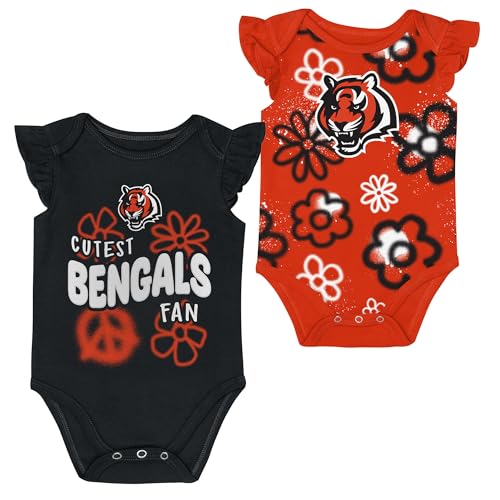 Outerstuff Girls Newborn & Infant Cincinnati Bengals The Sunshine Two-Piece Bodysuit Set