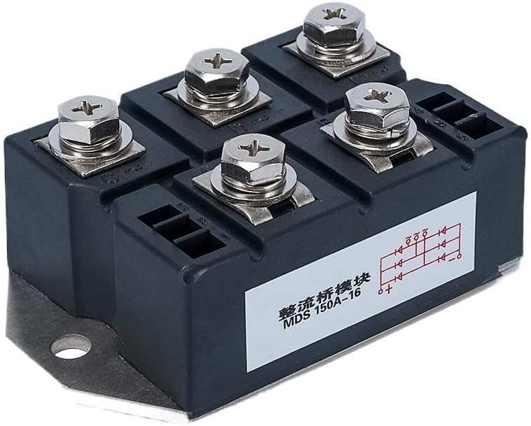 MDS150A Three Phase Diode Bridge Rectifier 150A Amp 1600V Power Rectifier Module Metal Case Alternator Diode Bridge Control