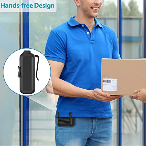 Slenpet Portable Waist Clip Fan, 6000Mah Battery Operated Necklace Fan, 23 Hours Working Time, 3 Speeds, 5100Rpm Strong Airflow Hands-Free Belt Fan For Outdoor Works, Farm, Hiking, Camping, Travel #TOP4