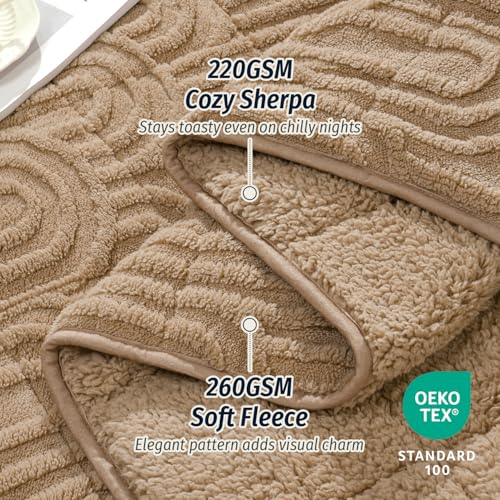 Wemore Soft Weighted Blanket for Adults 60" x 80" 15 lbs Queen Size Brown by Wemore - Used condition - Image 2