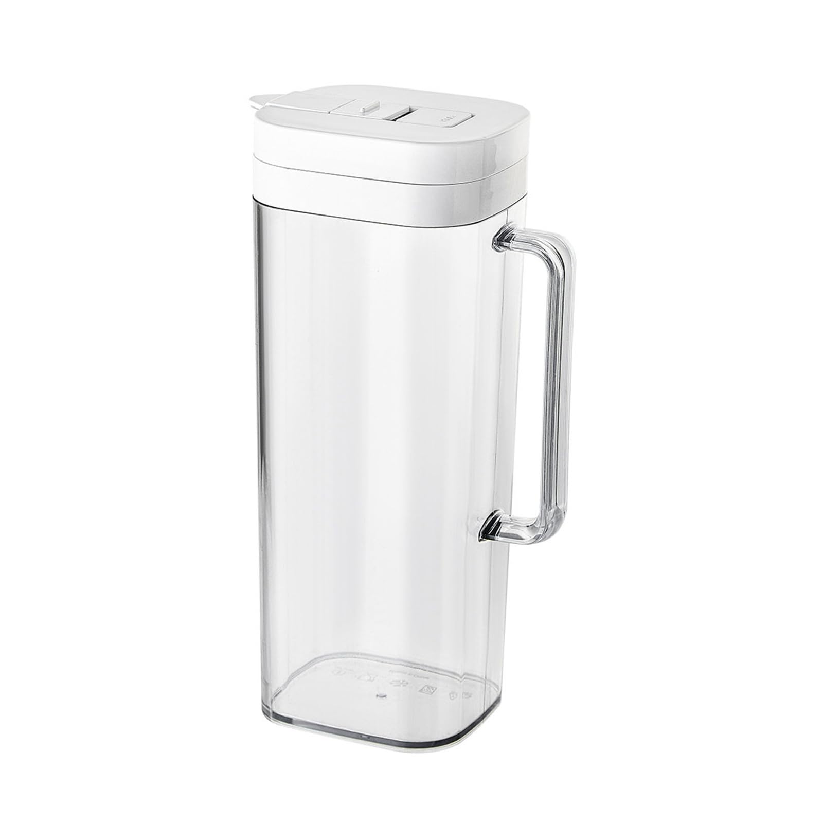 Our Fave White Water Pitcher With Lid 2000Ml Large Capacity Water Pots With Handle Refrigerator Cold Brew Teapot Drink Container