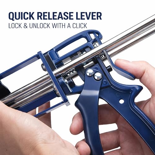 Image of Buck Panel Bonding Adhesive & Dual Cartridge Epoxy Gun (1:1 & 2:1) - 400ml Two-Part Epoxy, 08115 Replacement with High-Thrust Applicator for Automotive & Structural Repair