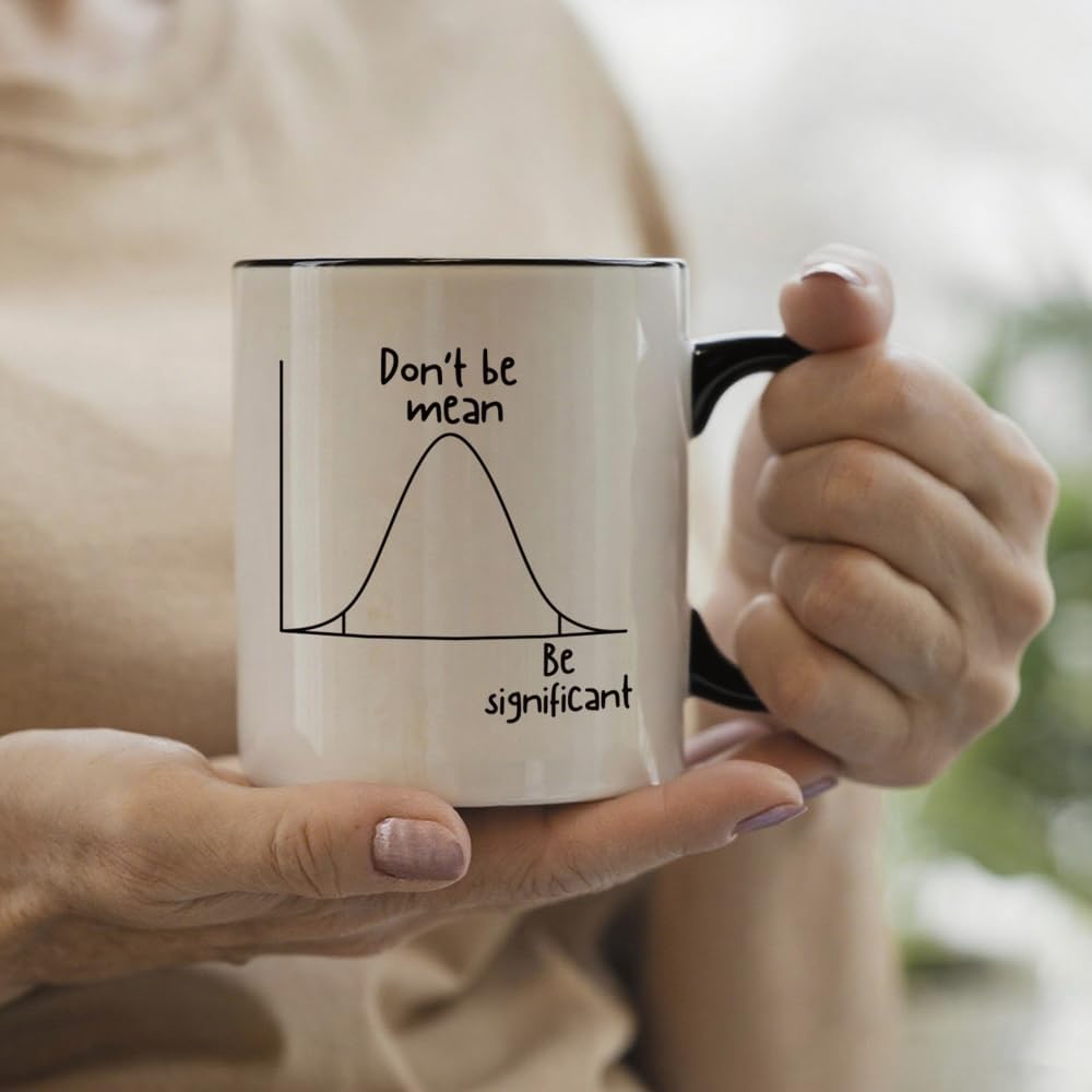 Funny Statistics Mug Gift for Women Men Science Scientist Analyst Math Teacher, Inspirational Data Birthday Gift Ideas for Coworker Colleague Friends 11oz - Image 6