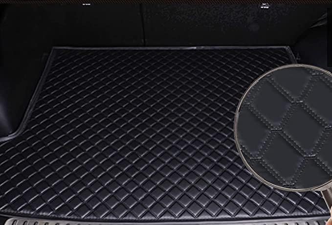 HEXES Premium for Maruti Suzuki Grand Vitara Custom Fitted Car Trunk/Boot/Dicky Base Mat | Italian Leather | for Passenger Car | Black with Black Thread