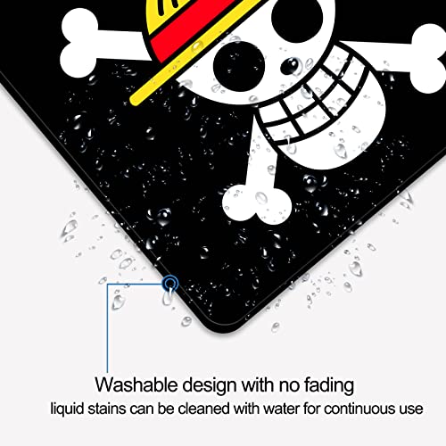 Ybhntz Anime One Piece Mouse Pad,Small Gaming Mousepad,Non-Slip Rubber Base And Stitched Edges Desk Mat For Computer Home Office Work And Study,11.4X9.8X0.12Inch (A01) #TOP5