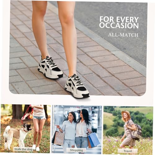 1 Pair Running Shoes Women's Women's Fashion Sneakers Sports Shoes Rubber Leather Women's2