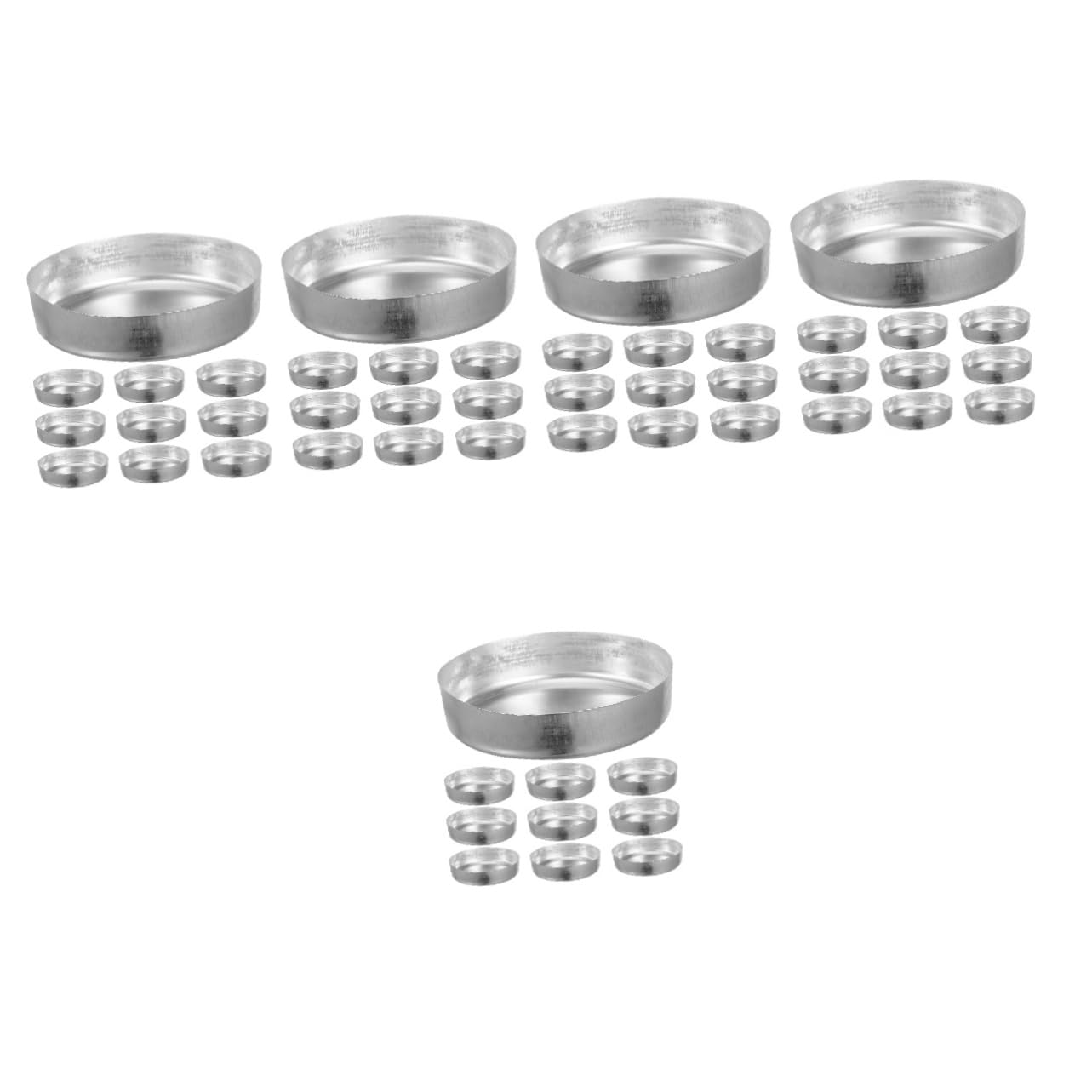 Gatuida 50pcs Chemistry Weigh Boats Lightweight Aluminum Weighing Dishes Lab Equipment Flat Bottom