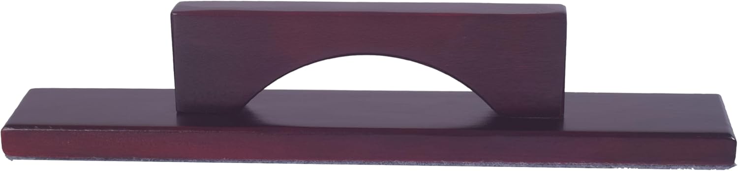 Hathaway Shuffleboard Table Brush – Hardwood Handle with Soft Felt Base – Quick and Easy Excess Wax Removal Tool – Essential Shuffleboard Accessories for Playfield Maintenance – Dark Cherry Finish
