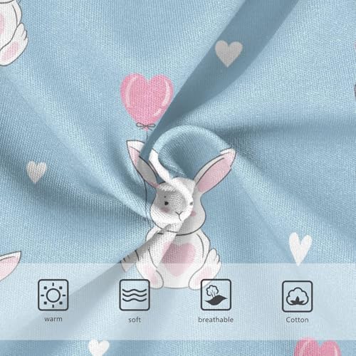 Wusikd Bunny Rabbits Girls' Underwear Cotton Cute Balloons Girls Briefs Soft Toddler Underwear 5T3