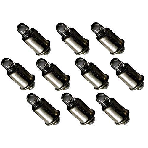 LED-Mafia 10x 20x MS4 Glühbirnen - 6V - passend für Piko TT H0 - Modellbahn Modellbau warmweiß weiß (10)