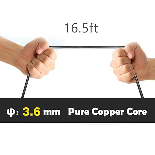 Miniatura 7 de YQMAJIM Cable de extensión de cámara de respaldo para cámara de salpicadero, 0.098in, 9.8 pies, macho a hembra, cable de extensión de cámara de