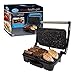 Price comparison product image Quest 35600 Stainless Steel Deluxe Health Grill and Panini Sandwich Press, 1500 Watt, 33cm x 30cm x 13cm, Black