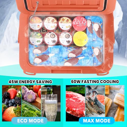 Image of 12 Volt Refrigerator, 11QT Mini Portable Car Fridge, Freezer Compressor Electric Cooler -4℉~68℉, 12 /24V DC 100-240V AC for Truck Van RV SUV Travel Camping Road Boat Trips