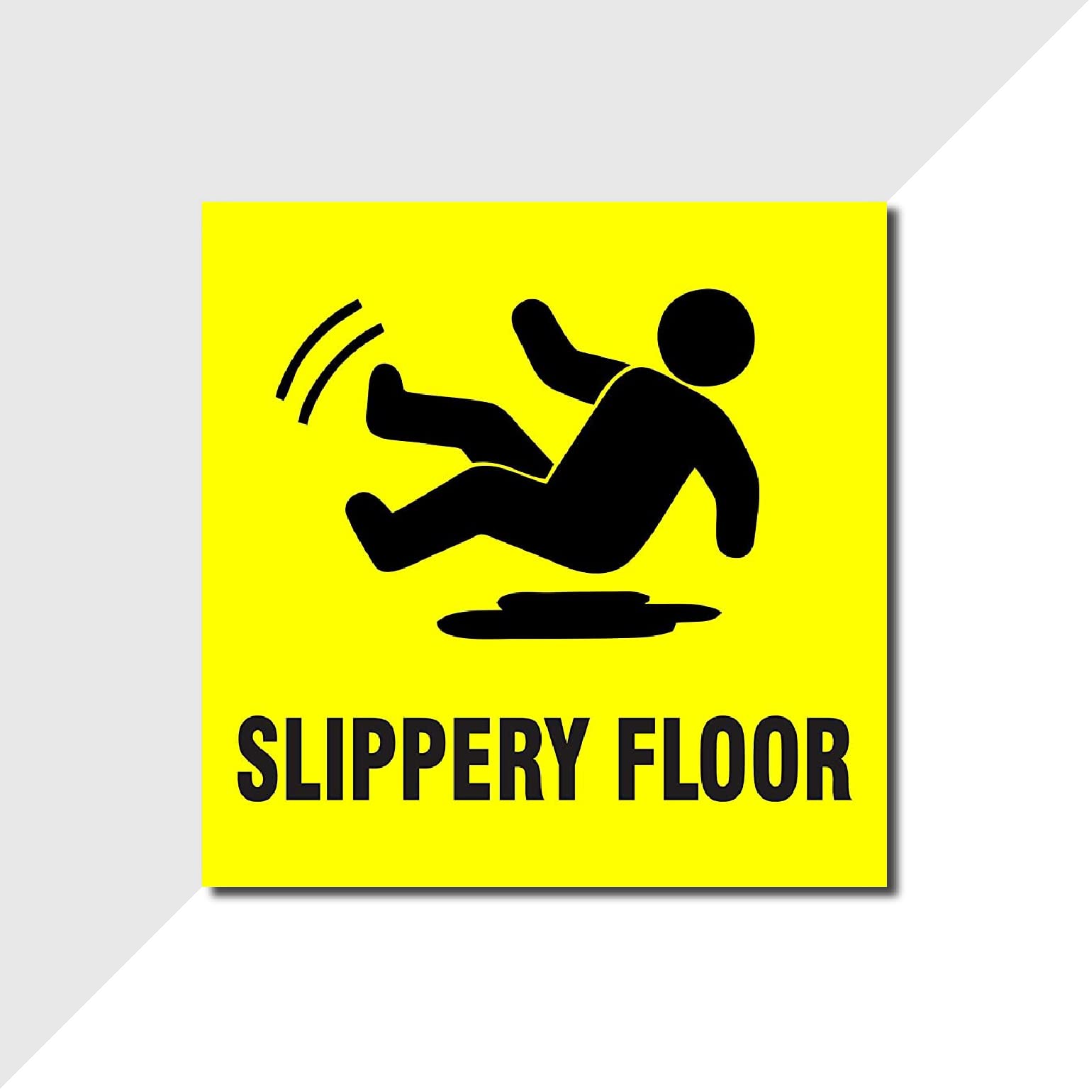 VVWV Alert Floor Slippery Caution Sign Signage Sticker for Shop Office Safety Products Home Restaurant Hospital Clinic Sign Sticker L x H 15 Cm x 15 Cm (B0B4P4DNX7) Amazon Price History, Amazon Price Tracker