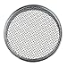 20cm Chrome-Plated Test Sieve with 304 Stainless Steel Mesh, 4 Mesh to 600 Mesh for Laboratory Sample Inspection, Industrial and Pharmaceutical Use(4 mesh)