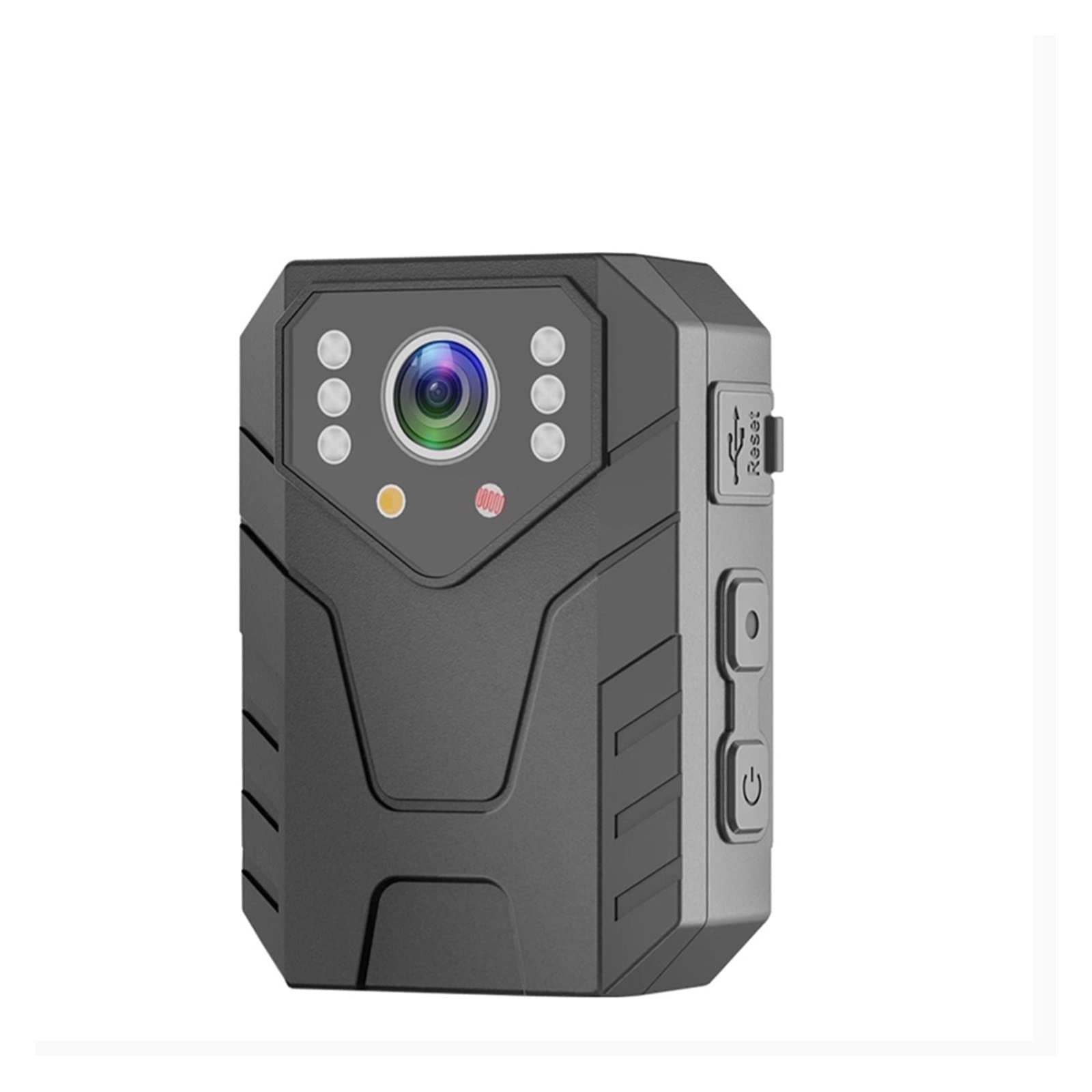 Cámara Corporal, Mini cámara de cuerpo 4K Full HD 1080P 2 pulgadas IPS pantalla táctil visión nocturna grabadora de vídeo guardia de seguridad policía cuerpo Mini cámara(8G TF Card)