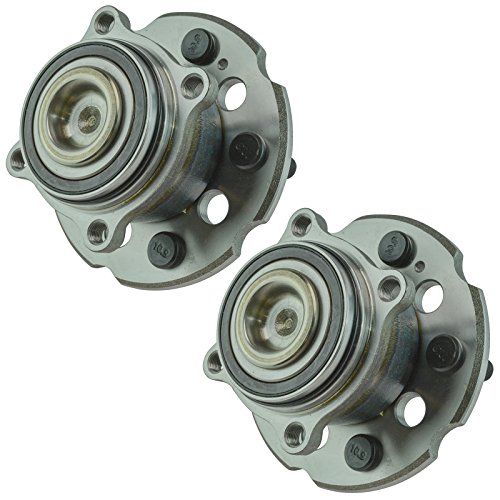 Image of TRQ Rear Left and Right Wheel Bearing and Hub Assembly Set 2 Piece Compatible with 2009-2015 Honda Pilot Front Wheel Drive