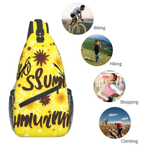 Mochila tipo bandolera negra para running y senderismo unisex miniatura 6