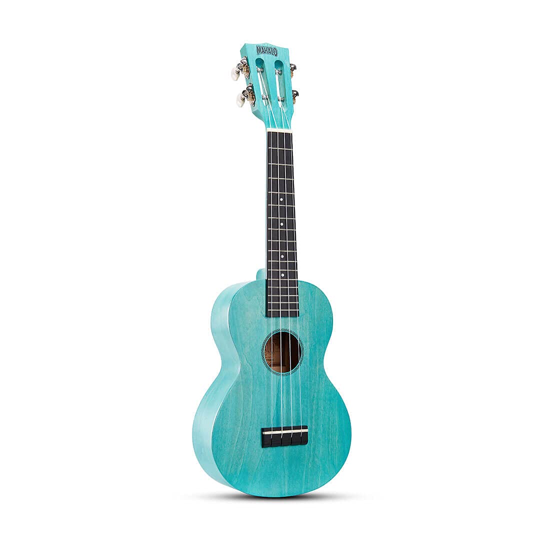 Mahalo Concert Ukulele, Blue-Aqua Blue (ML2AB) - Image 2