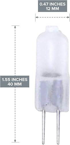 Miniatura 3 de Paquete de 10 lentes suaves esmeriladas de 20 W CA CC 12 V reemplazo de bombilla JC G4 2pin base halógena oficina paisaje lámpara 12 voltios 20