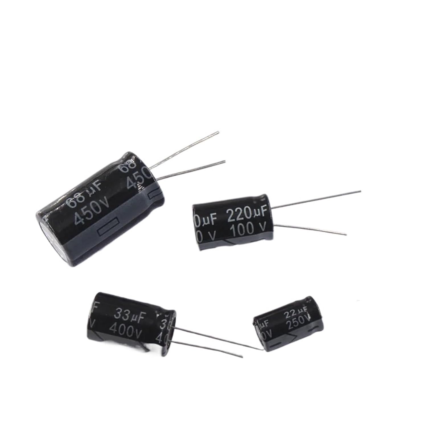 Electrolytic Capacitor 160V 200V 1UF 4.7UF 10UF 22UF 33UF 47UF 68UF 100UF 220UF 470UF(160V1UF 6X12 2pcs)
