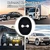 4PCS Car Door Lock Silicone Protective Pad Shock Absorbing Door Lock Decorations Car Door Lock Close Door Protective Pad for Exterior Accessories, Universal for Many Models (Black) #4