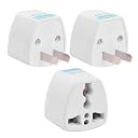 Ocko Universal Type A US Conversion Adapter Plug | 2 Prong Pin Converter Socket | Indian to Universal Adapter | USA, Canada, Brazil to India | Suitable for Laptop, Camera, Charger (Pack of 3, White) gallery image