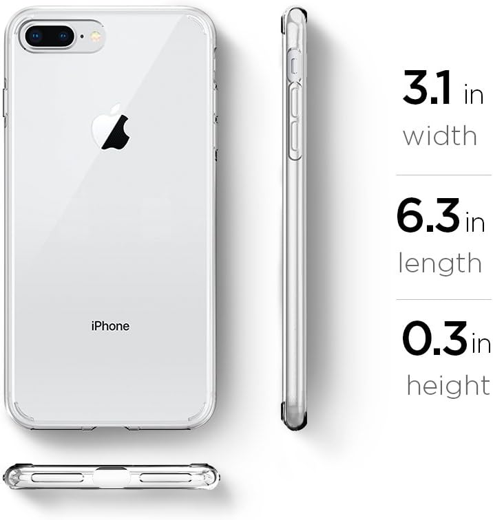 Spigen Liquid Crystal Designed for iPhone 7 Plus Case (2016) - Crystal Clear