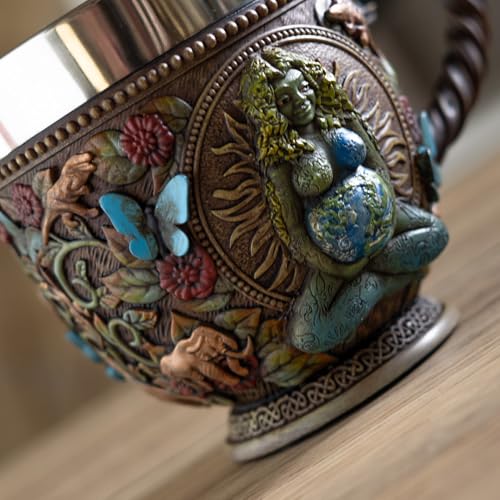 Taza Pacific Giftware Forest Gaia 8 oz Resina y Acero miniatura 2