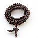 108 Wood Beads Tibetan Buddhist Prayer Meditation Mala Necklace