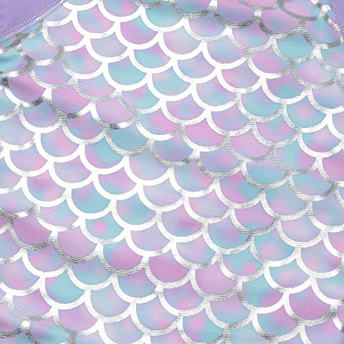 Image of QPANCY Girls Rash Guard Swimwear Swimsuit Bathing Suits UPF 50+ Sun Protection