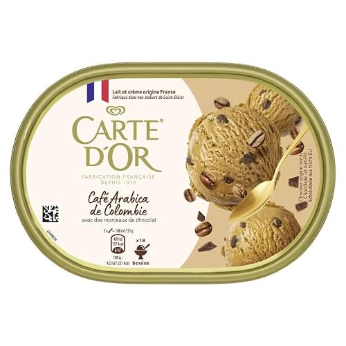 Carte d'Or Crème glacée au café d’Arabica avec morceaux de chocolats 900ml