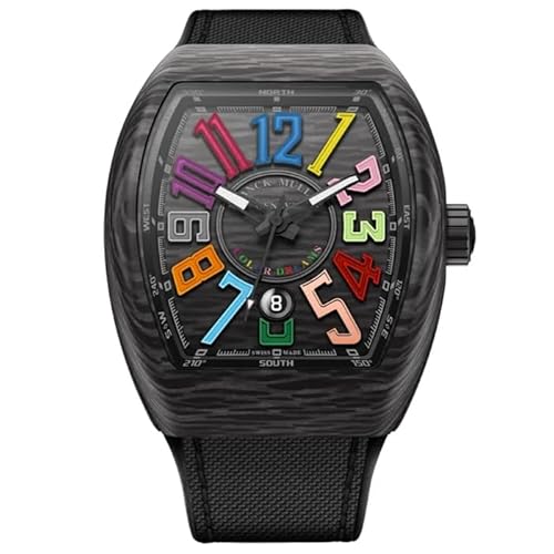 Franck Muller Vanguard Color Dreams Carbon Watch with Multi-Color Dial