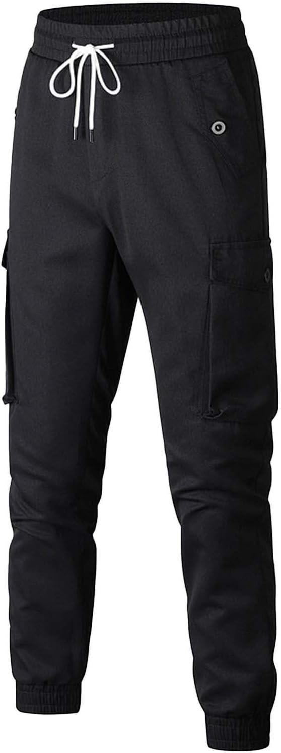 メンズ付きドローストリングカジュアル製ワークパンツ メンズ夏 ドローストリングワークパンツ4857