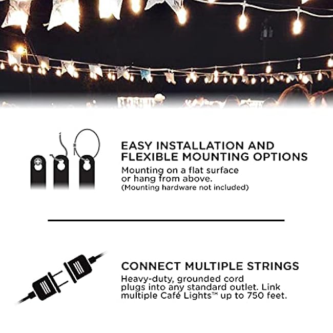 Enbrighten Premium Color Changing String Lights, 24ft White Cord, 12 Shatterproof Acrylic Bulbs, Weatherproof, Remote Control, Dimmable RGB LED, Outdoor String Lights, 39511