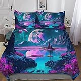 Parure de lit ：1 housse de couette : Simple (135x200 cm), 1 taie d'oreiller : 48cmx75cm.1 housse de couette : Double (200x200 cm), 2 taies d'oreiller : 48cmx75cm.1 housse de couette : King (220x240 cm), 2 taies d'oreiller : 48cmx75cm Ce produit est plus doux,Il peut vous donner l'expérience de sommeil la plus douce et confortable.