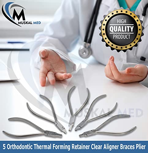 VISION TEK MED Kieferorthopädische Zahnknochen, horizontale Zange, thermische Formhalterung, transparente Aligner-Zange