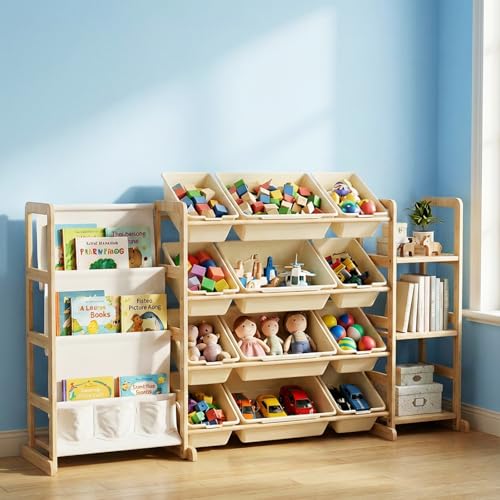 Toy Storage Organizer, 3-in-1 Extra Large Toy Storage with 12
