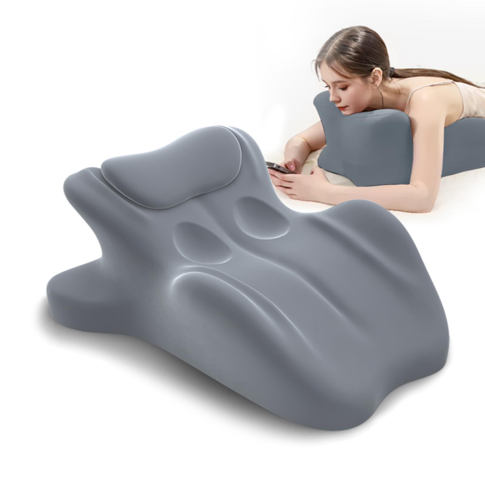 HOMEPAC Grey Wedge Pillow