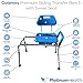 Platinum Health Gateway Premium Sliding Bath Transfer Bench with Swivel Seat-Padded (Blue)