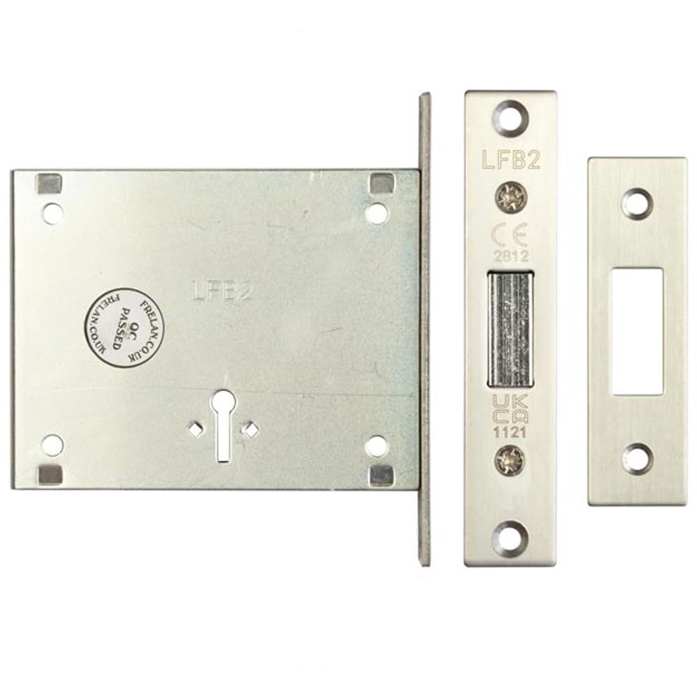 Loops Zinc Plated Fire Brigade Fb2 Mortice Locks For Enhanced Security