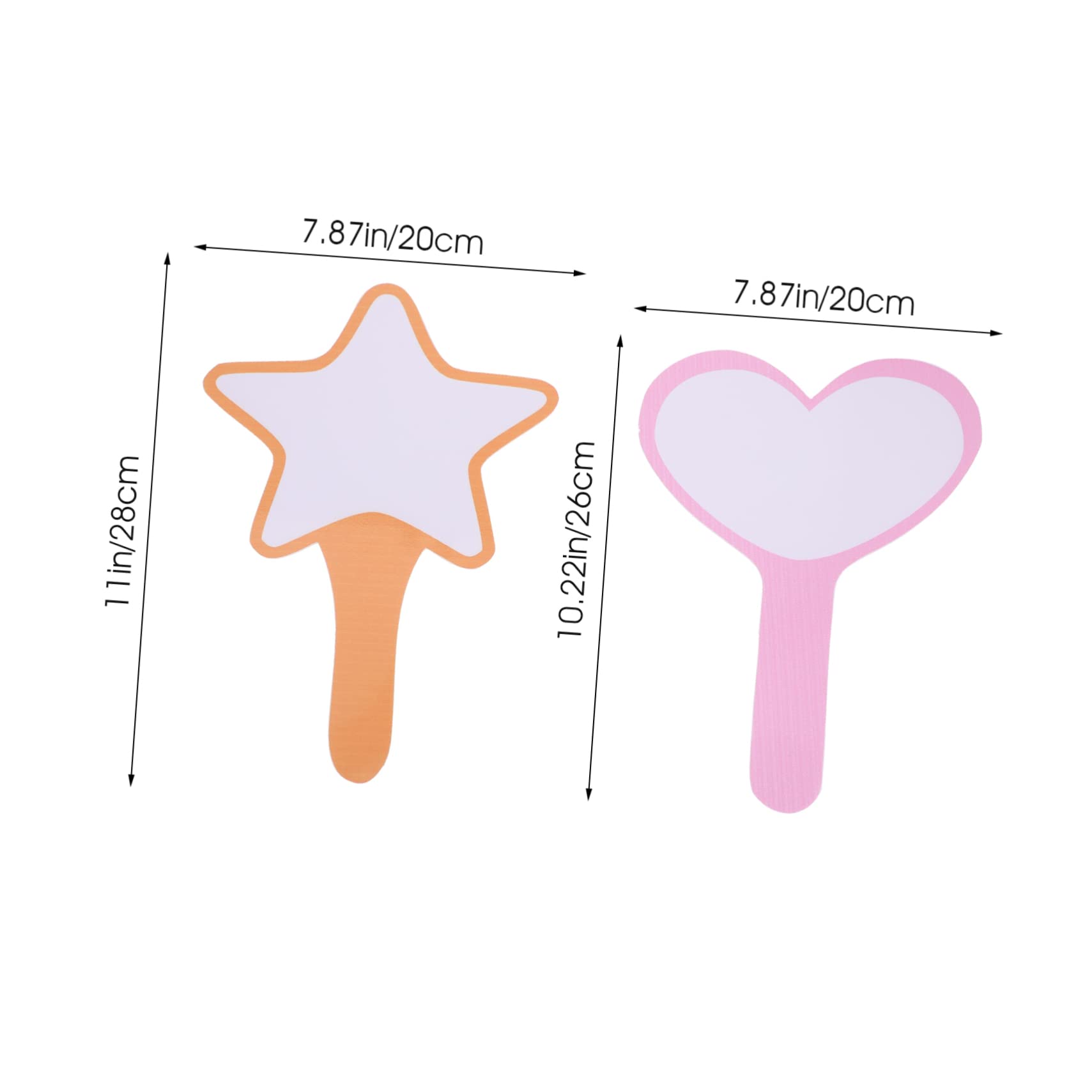 Holibanna 2Pcs Dry Erase Scoreboards Versatile Voting Boards for Easy and Bidding Features Practical Design Star and Heart Styles