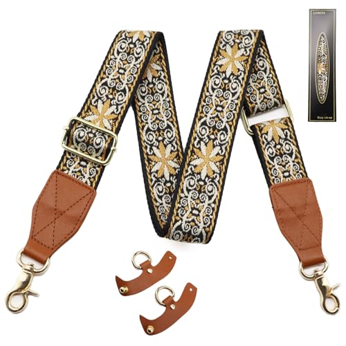 Image of LEMEDE Purse Strap Replacement Crossbody 1.5 inch Wide Shoulder Strap Adjustable Straps Handbag Strap Replacement Belts