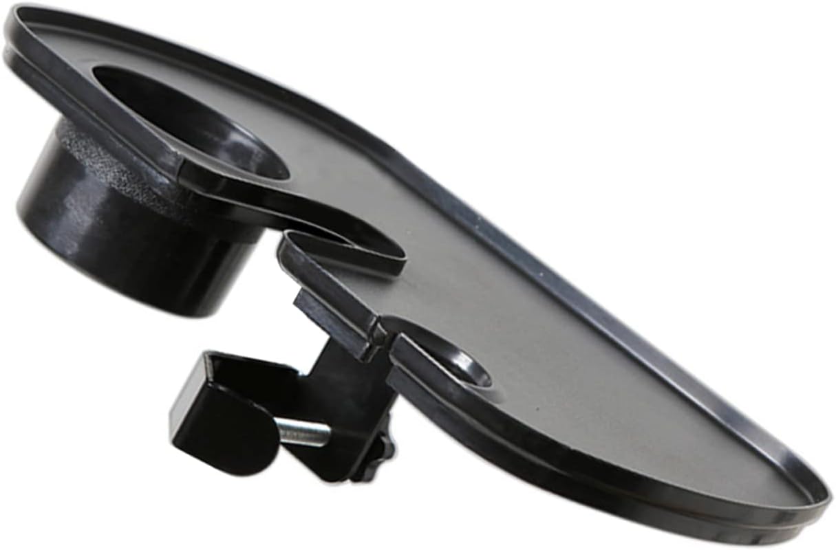 Garneck Sound Card Tray Microphone Stand Clamp Rack Tray for Live Broadcast Mic Holder Shelf Smooth Easy Clean Surface Compatible with Multiple Microphone and Photography Brackets