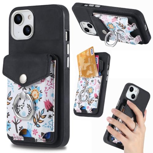 Housse de téléphone porte-carte amovible ENILSA compatible iPhone 15 14 13