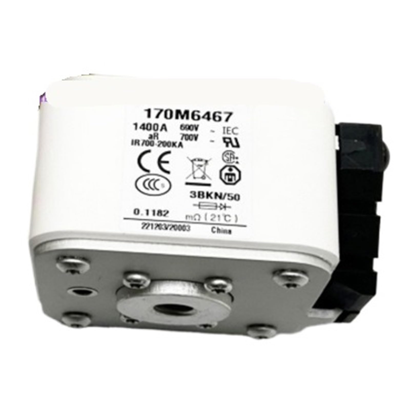 Fusible 170M6469 idéal pour sécuriser les grands réseaux de distribution électrique