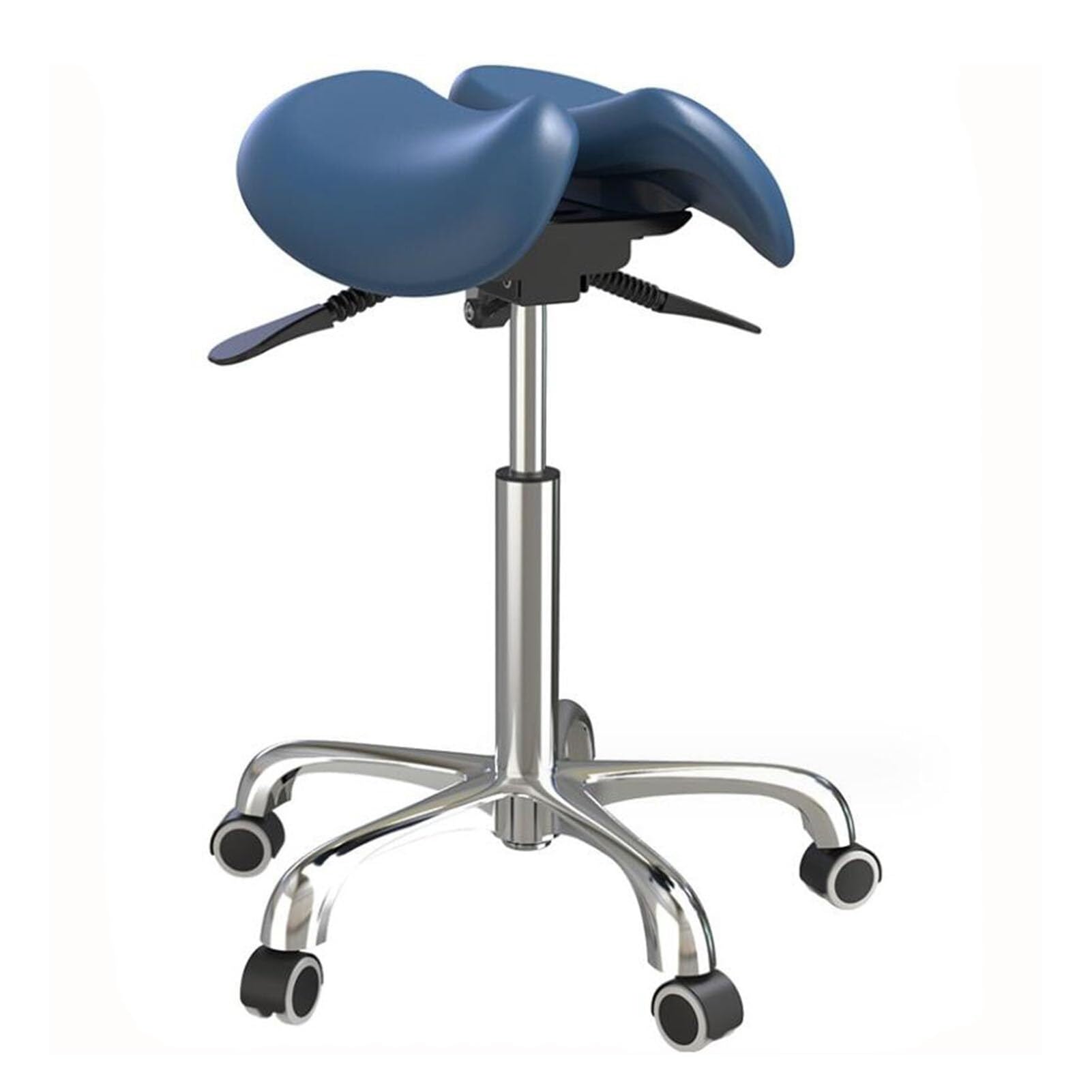 Sgabello a Sella Stile Diviso Sedia con Sedile a Sella Sgabello a Sella ergonomico con Schienale Sedie a Sella Regolabili for Laboratorio Ospedaliero Ufficio Casa(B)