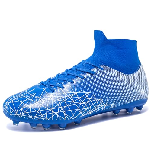 Unisex Adult Soccer Cleats Professional Soccer Shoes High-Tops Breathable Athletic Turf Outdoor Indoor Mens Spikes Shoes3